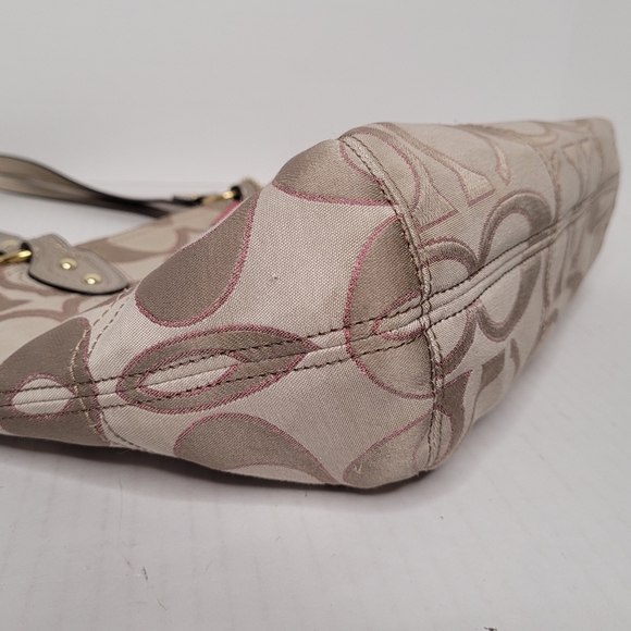 Coach Poppy Metallic Hallie Tote #M1220-23473 - Picture 9 of 16